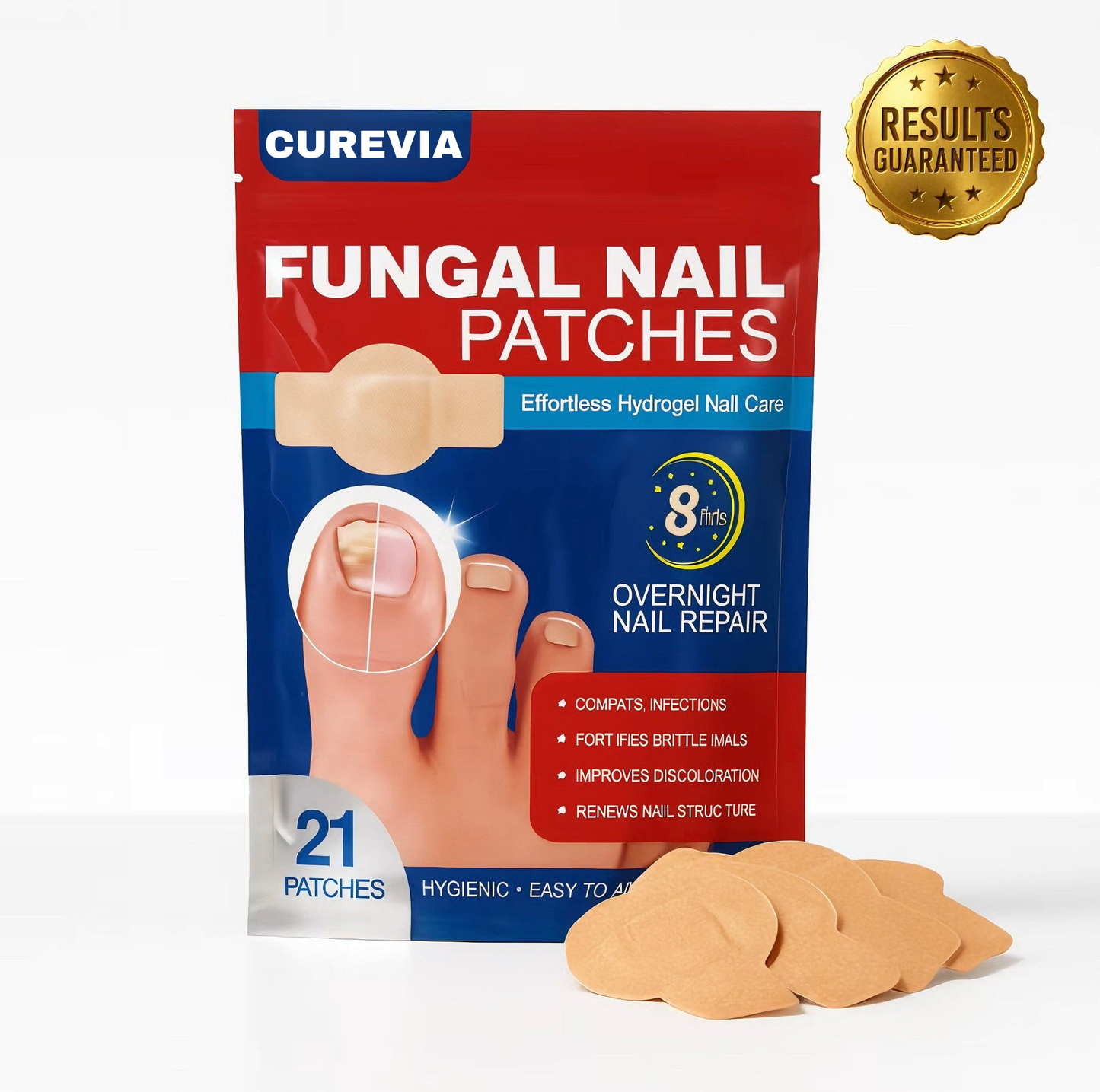 CUREVIA® Tırnak Mantarı İçin Patch – 21’li Paket