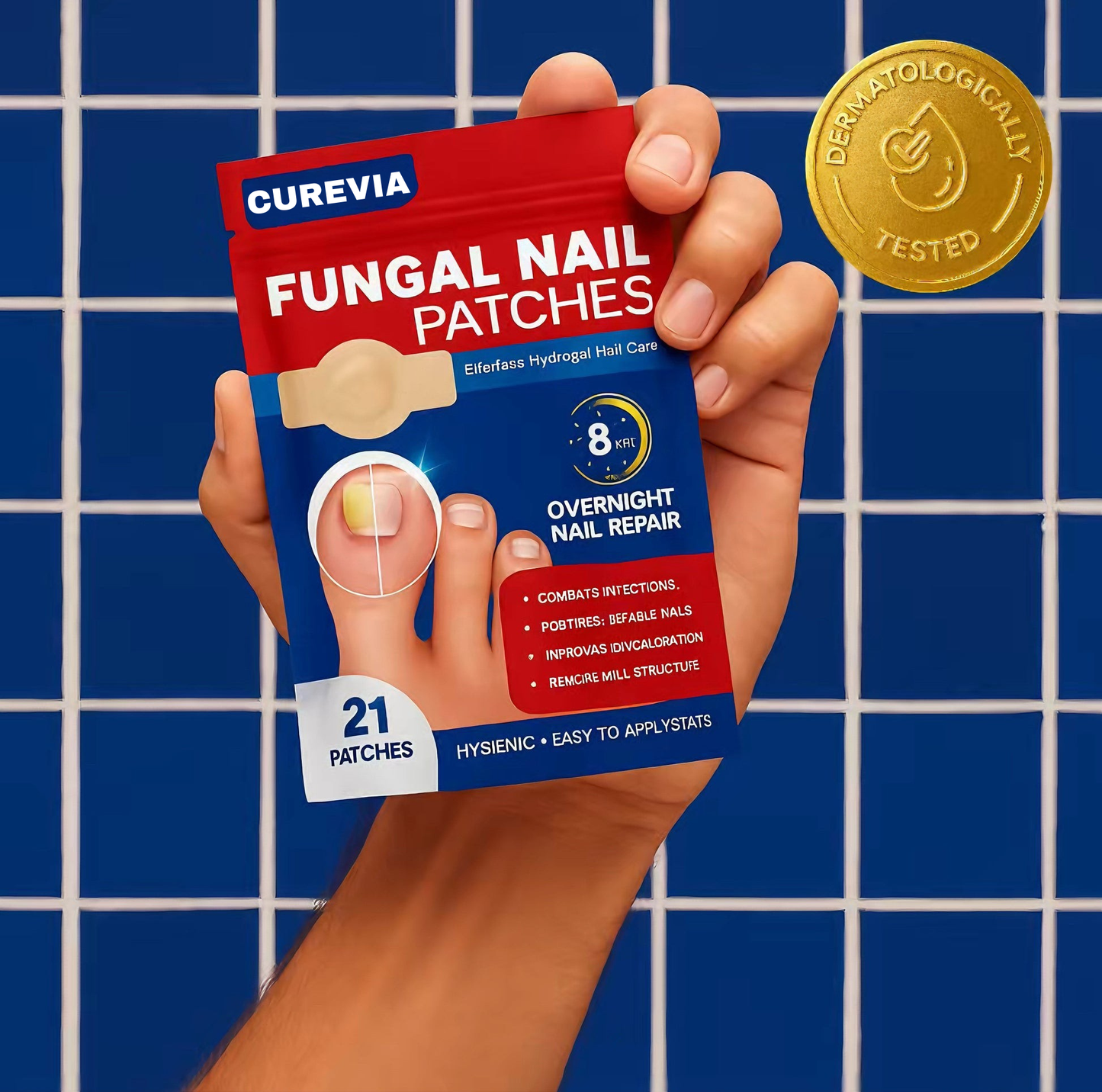 CUREVIA® Tırnak Mantarı İçin Patch – 21’li Paket