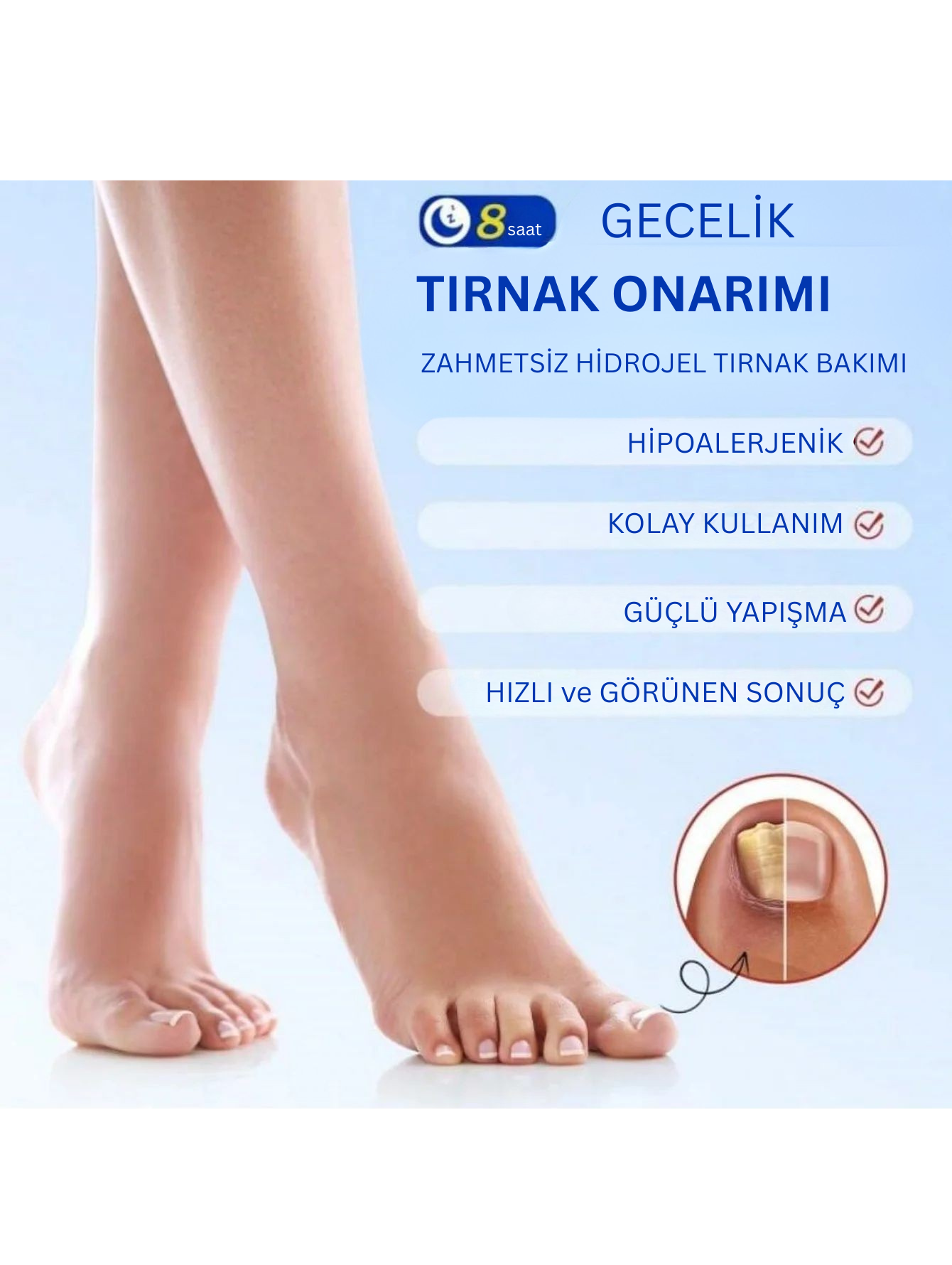 CUREVIA® Tırnak Mantarı İçin Patch – 21’li Paket